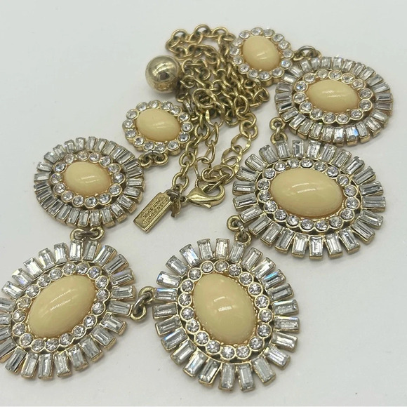 Kate Spade Capri Cream and Jeweled Baguette Necklace - Picture 2 of 3